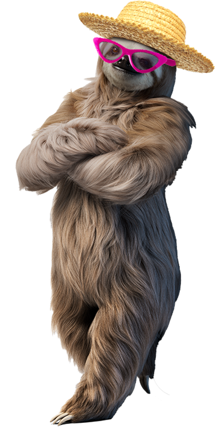 Salt Bank sloth mascot